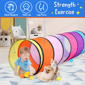 SweHouse Rainbow Tunnel boosts active play and social interaction.