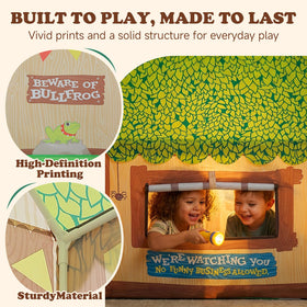 SweHouse Play Tent dimensions 38.6 x 27.6 x 42.5 inches for roomy play.