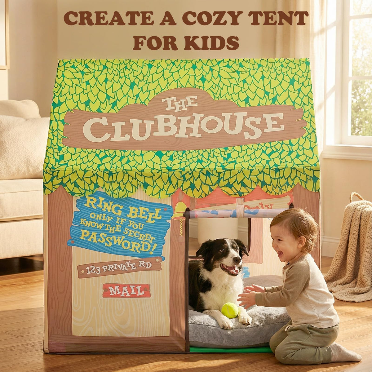 SweHouse tent features waterproof roof for durable outdoor use.