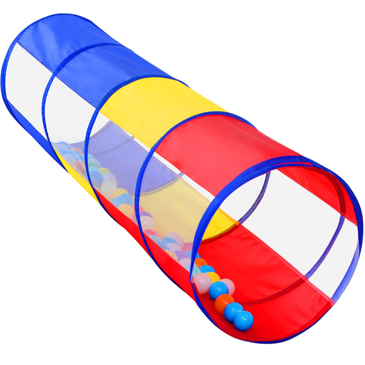 SweHouse Kids Play Tunnel colorful outer for safe indoor crawl and imaginative play.