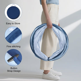 SweHouse Peachskin Tunnel compact-pack demonstrates easy setup and portability.