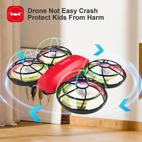 Swifsen Drone landing hover demonstrates stable altitude in indoor use.