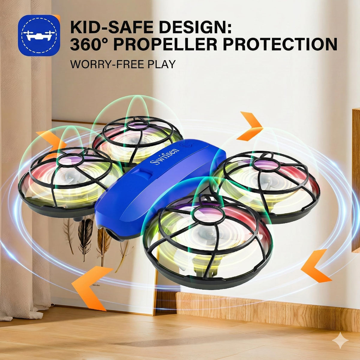 Swifsen drone performs a 3D flip for added excitement