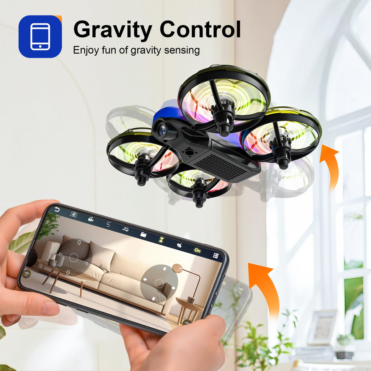Swifsen drone with one-click takeoff for simple starts