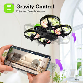 Swifsen RC drone indoor flight scene demonstrating beginner-friendly controls