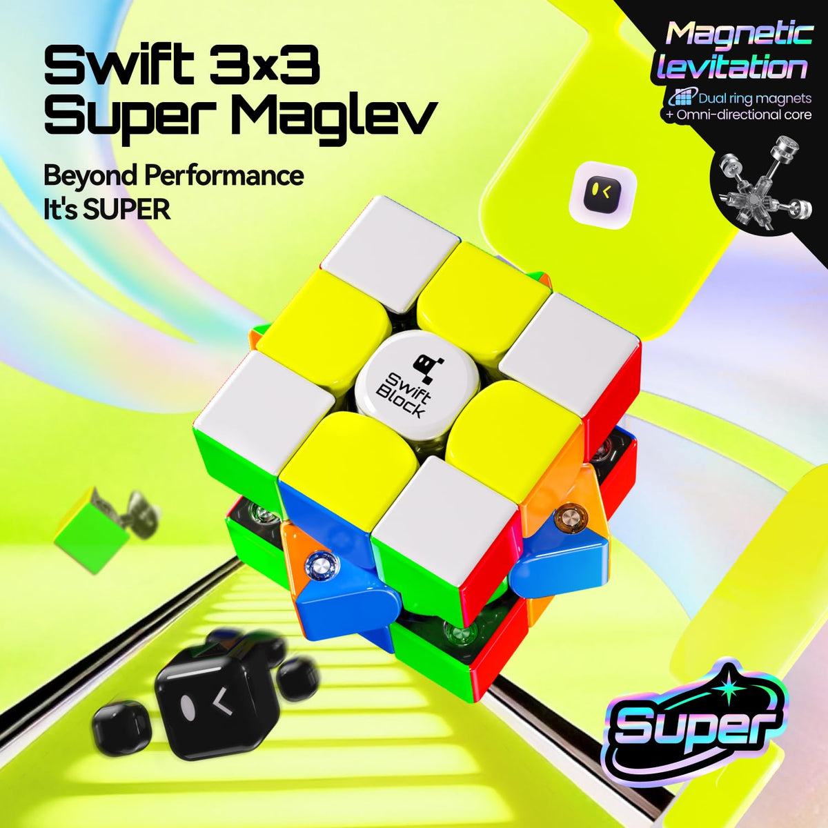 Swift Block 76 magnets system close-up shows stable turns and precise self-alignment
