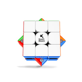 Swift Block Swift 3x3 Super Maglev cube front view for ultra-smooth speed solving