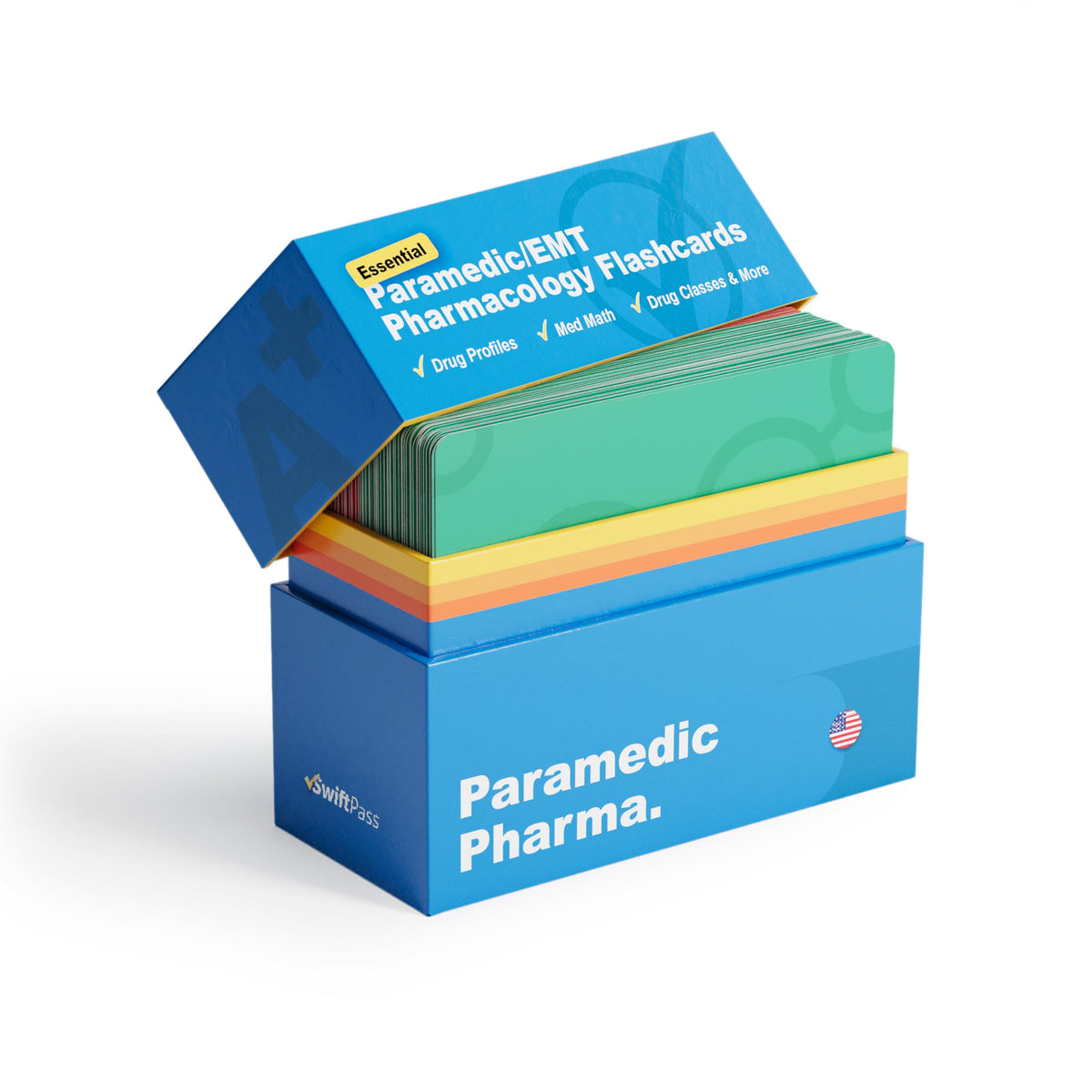 SwiftPass Flashcards digest-visual overview of pharmacology concepts for fast study sessions.