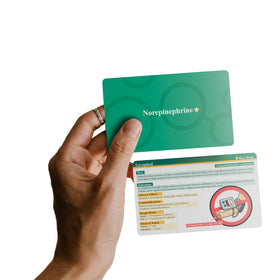 SwiftPass Paramedic Pharmacology Flashcards exam-priority tag image emphasizing 67 high-yield drugs.