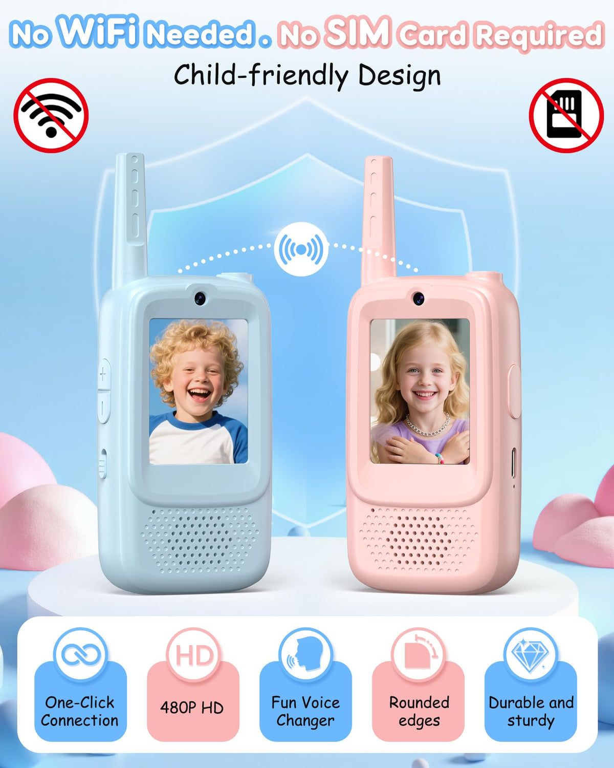 Two-pack SwiftWi with private channel keeps siblings connected.