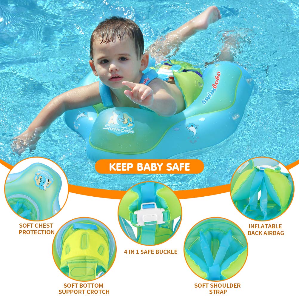 Swimbobo pump included for quick inflation and deflation