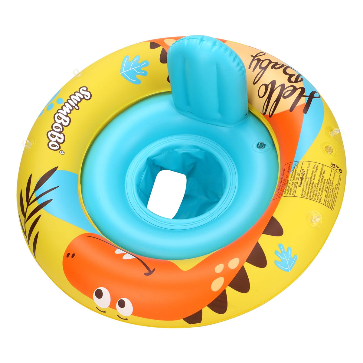 Swimbobo durable PVC with non-toxic ink ensures lasting fun.