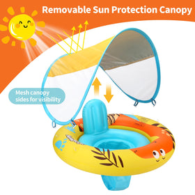 Swimbobo safe-seat design keeps little ones upright and comfortable in the water.