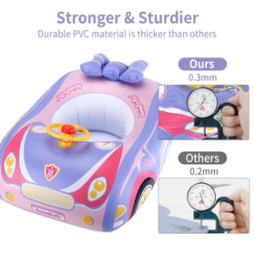 Swimbobo toddler float is easy to inflate and deflate for travel.