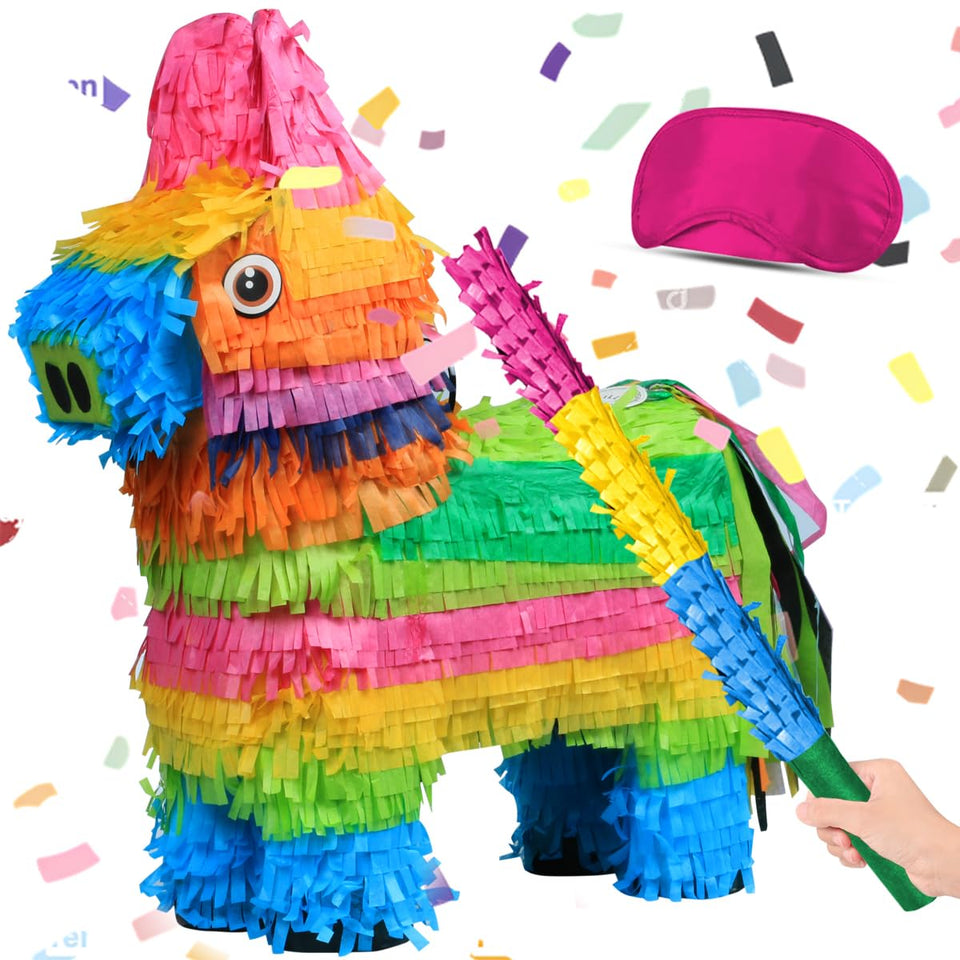 Swimee Cinco de Mayo donkey pinata full view for festive décor and fun
