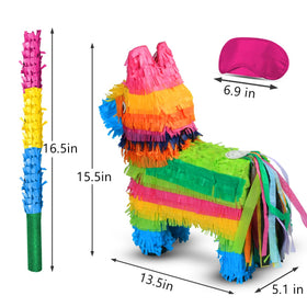 Swimee pinata fill opening shows easy loading of treats