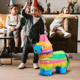 Swimee pinata hanging ready setup ideal for carnivals and parties