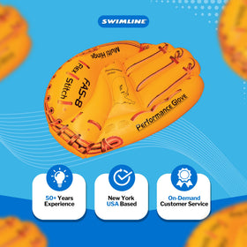 Swimline glove float accommodates one adult or two kids for versatility