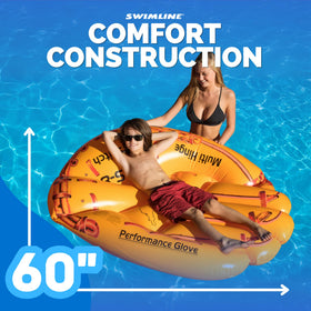 Swimline heavy-duty vinyl construction promises durable seasonal use