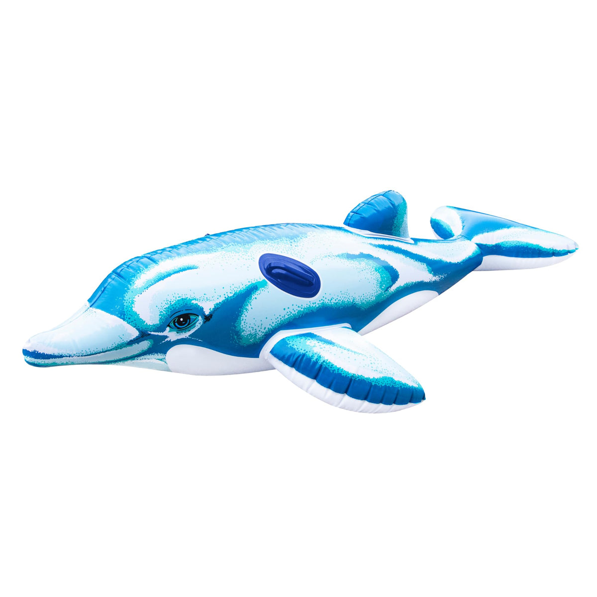 SWIMLINE Dolphin 75-inch pool float in blue for sunny lounging and poolside fun