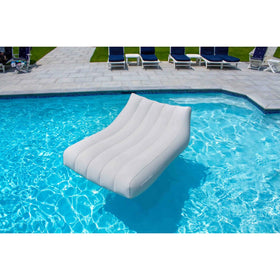 Swimline Cloud Chaise fabric-infused top provides plush texture while floating.