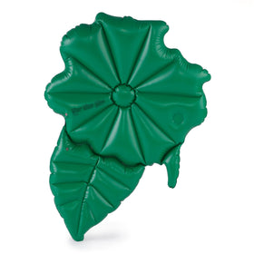 Swimline hibiscus float inflates quickly for easy setup on lake or pool days.