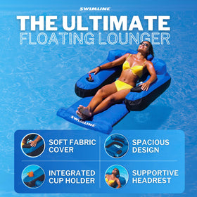 Swimline cup holder keeps drinks within reach during relaxation