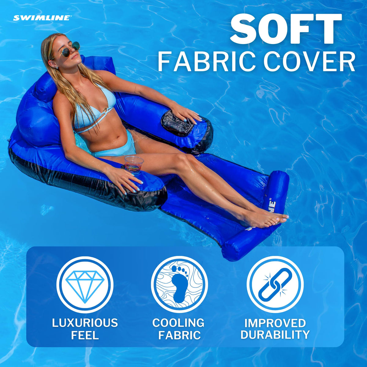Swimline quick-dry cover enhances cooling feel and quick cleanup