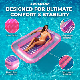 Swimline Original Suntan Tub Classic Edition UV resistant vinyl for durability