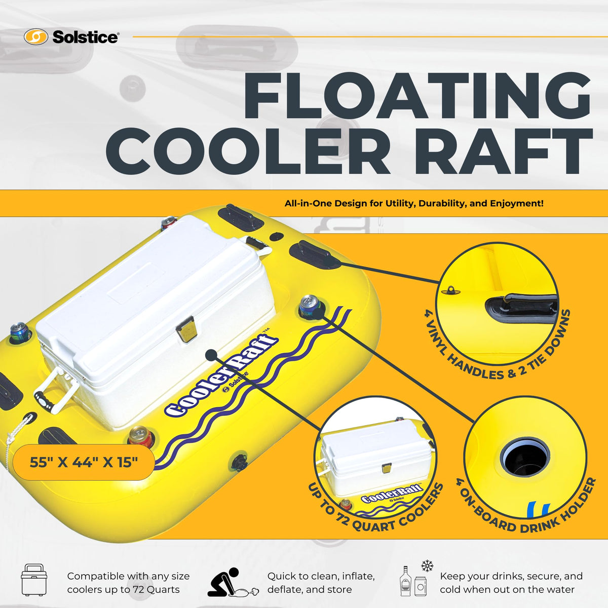 Swimline Solstice grab handles, secure grip during transfers.