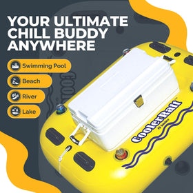 Swimline Solstice bright yellow color for high visibility.