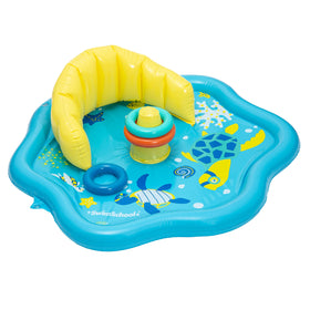 SwimSchool Baby Splash Mat sea creatures design adds colorful play visuals