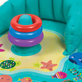 SwimSchool baby splash mat toy rings foster dexterity through stacking play