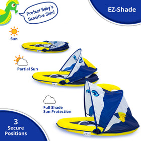 SwimSchool Deluxe Baby Float splash and play area lets babies explore safely