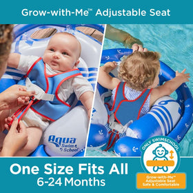 SwimSchool Freestyle soft vest keeps baby secure without sliding.