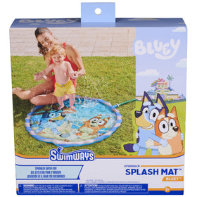 SwimWays Bluey Splash Mat with Bluey design for cooling backyard play