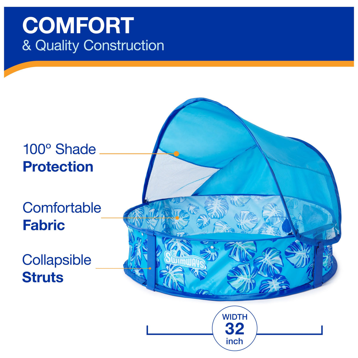 SwimWays Elite Pop-Up Carry Bag keeps pooling gear portable