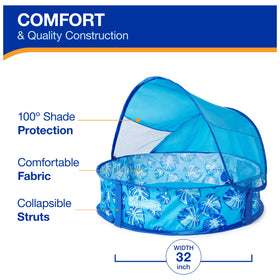 SwimWays Elite Pop-Up Carry Bag keeps pooling gear portable