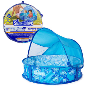 SwimWays Elite Pop-Up Pool in use for toddlers in the backyard