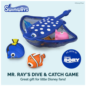 SwimWays Finding Dory Dory figure in water for playful retrieval and pool confidence