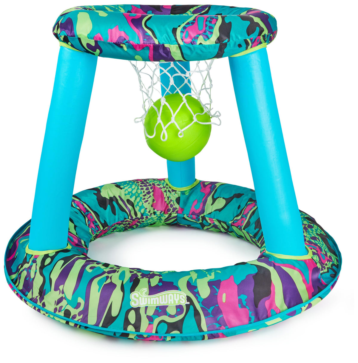 SwimWays Hydro Hoops compact flat-fold storage bag shown