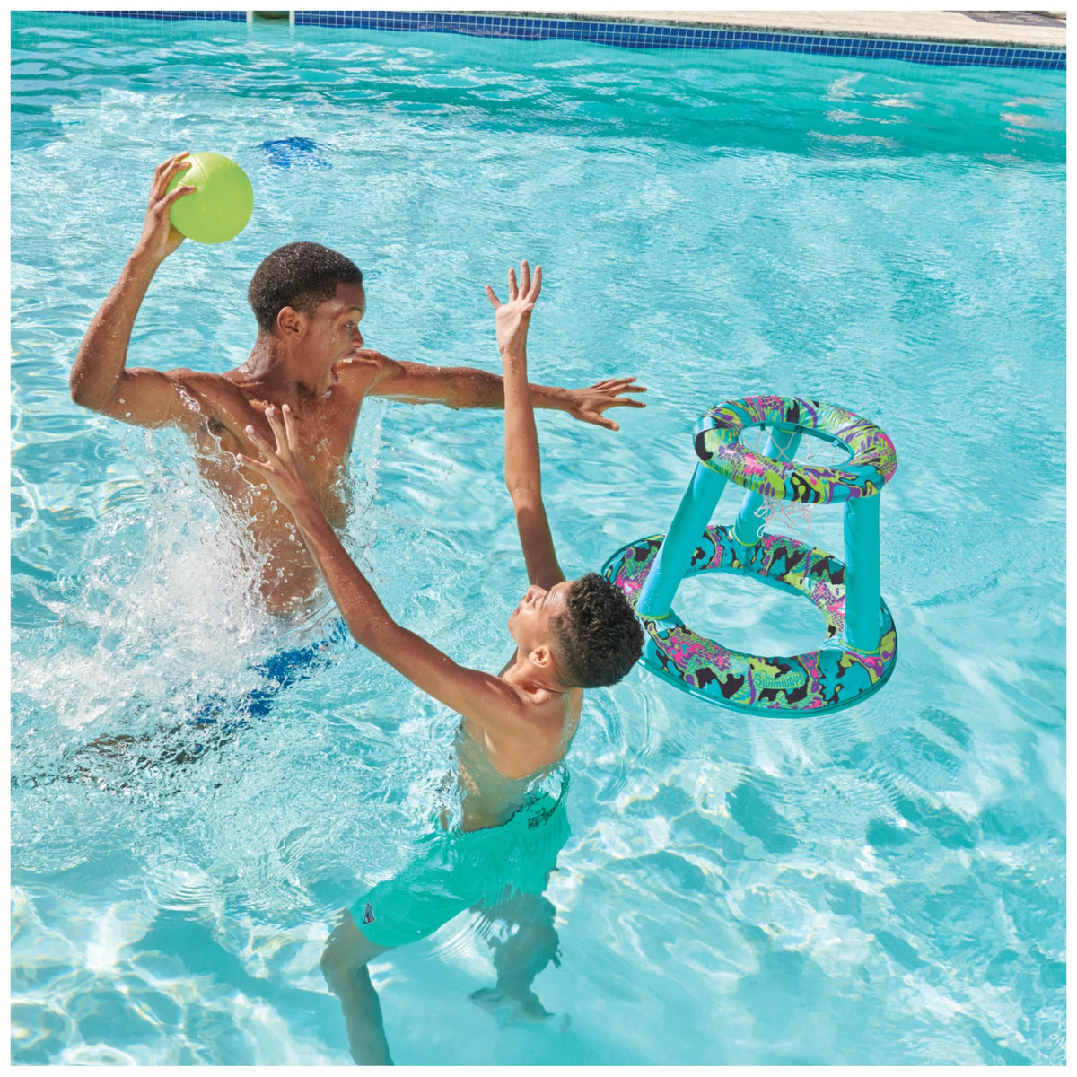 SwimWays Hydro Hoops ball with textured grip for wet gameplay