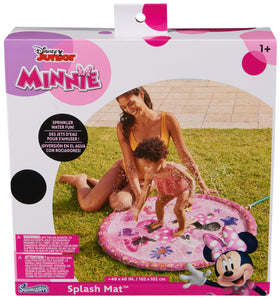 SwimWays Minnie Mouse Splash Pad with bright Disney design for backyard fun.