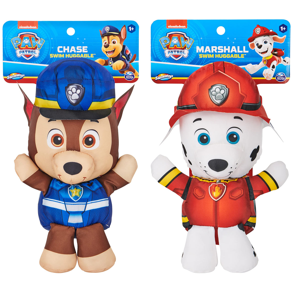 SwimWays Paw Patrol Marshall huggable stays buoyant during bath time