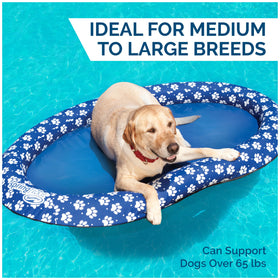 SwimWays Paddle Paws raft inner spring edge provides comfort and stability