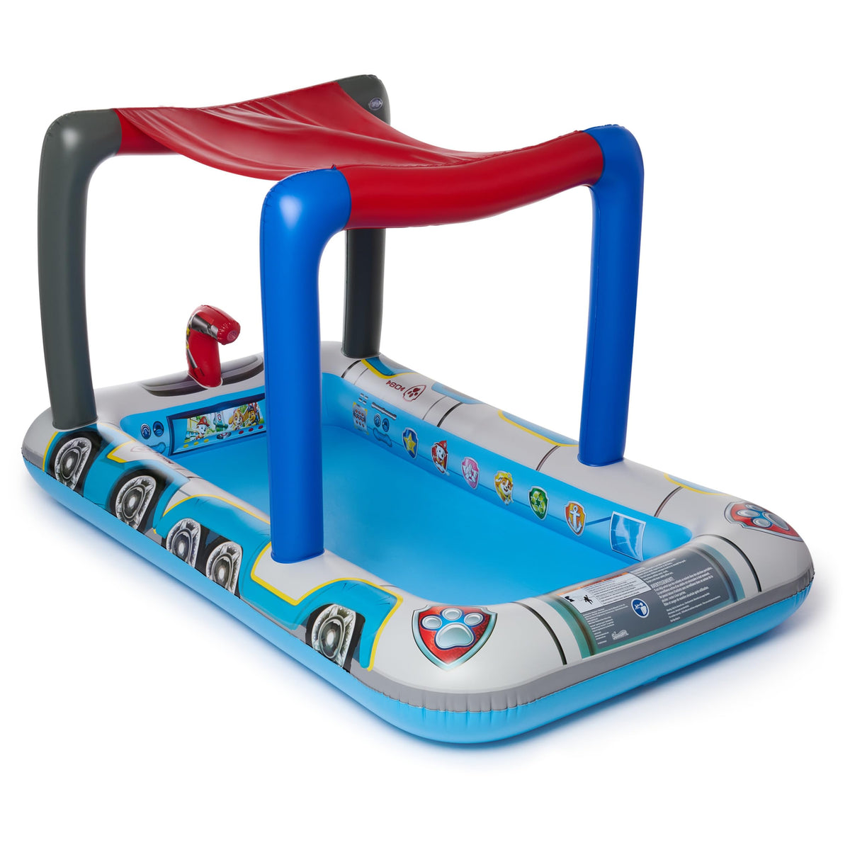 Child enjoying SwimWays Paw Patrol pool with safe supervision