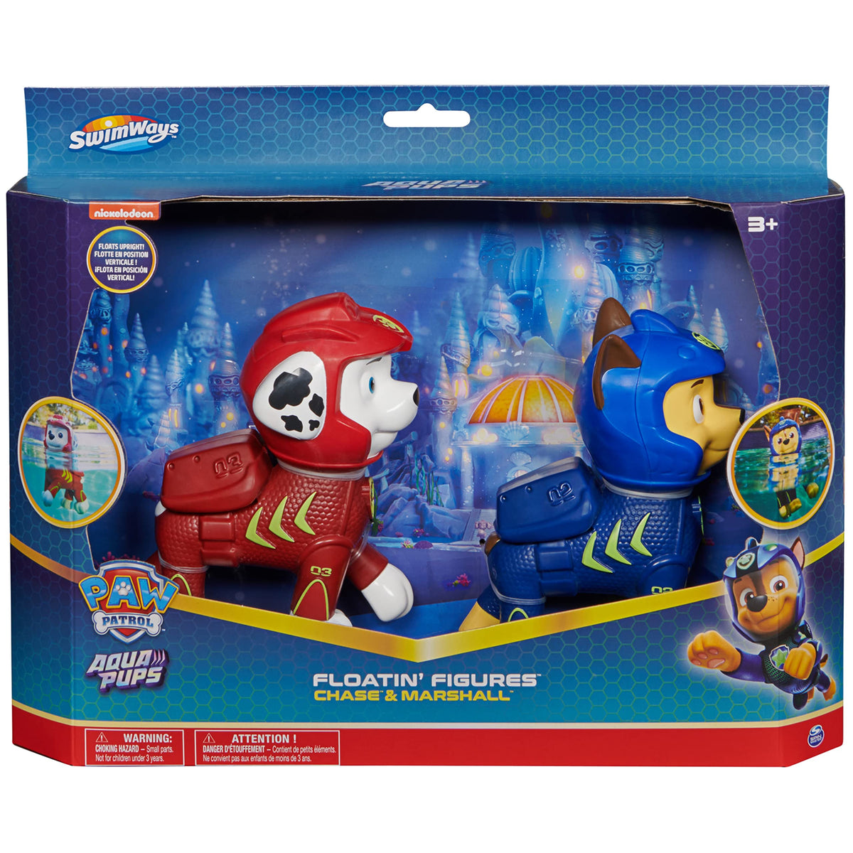 SwimWays Paw Patrol Floatin' Figures easy to carry for travel and on-the-go play.