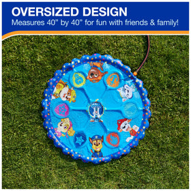 SwimWays PAW Patrol Splash Pad with easy hose setup for quick cooling.