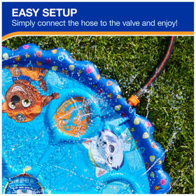 SwimWays PAW Patrol Splash Pad with vibrant pups design for imaginative outdoor play.