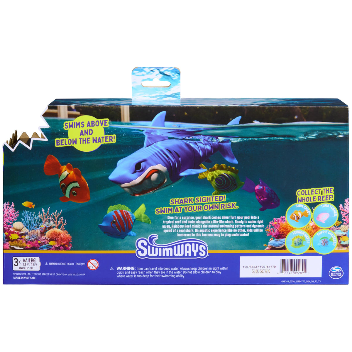 Rainbow Reef packaging shows 4 vibrant designs for easy selection.